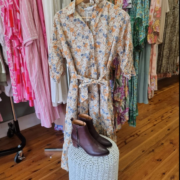 Floral Linen Dress