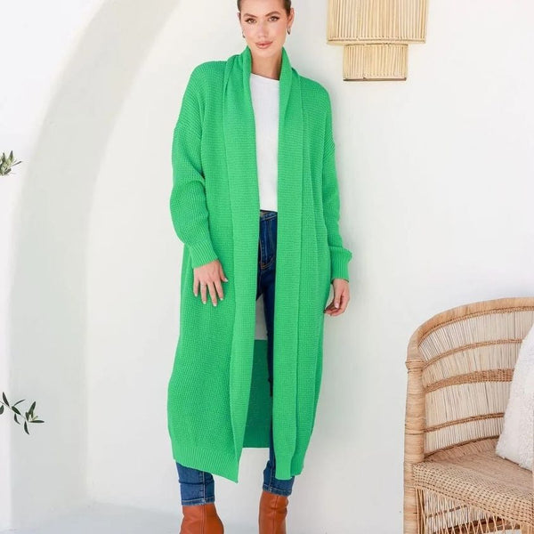 Green Slouch Cardi