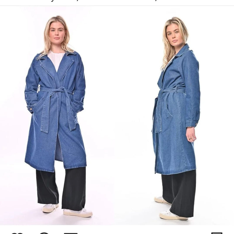 Denim Trench Coat