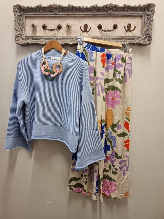 Wide Leg Floral Pants