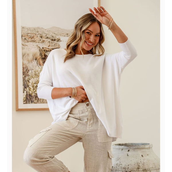 White Lounge Knit