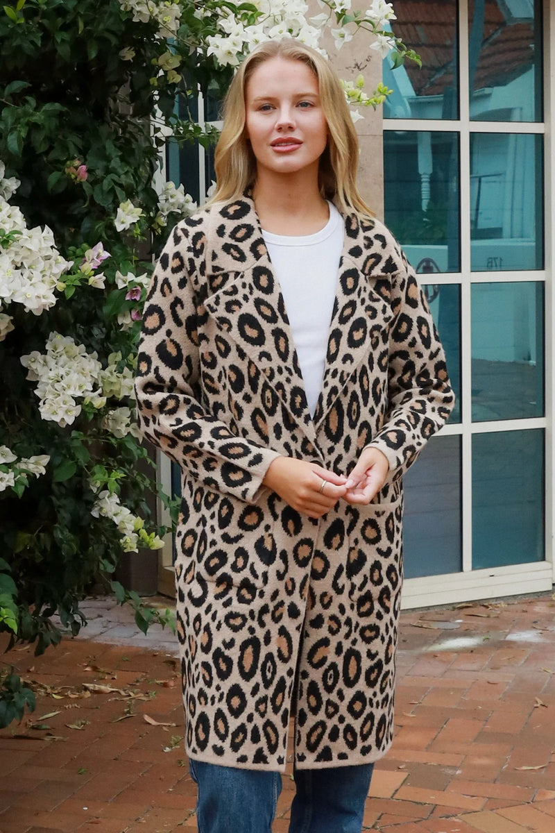 Leopard Cardi