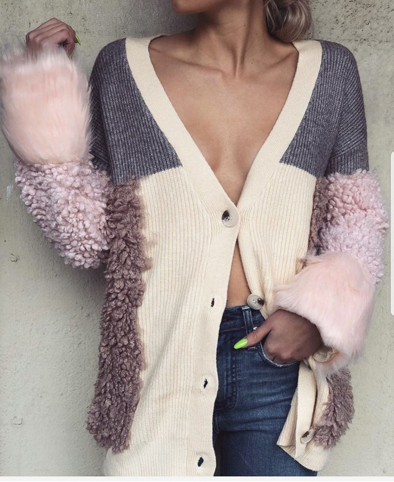 FIFI Pink Cardigan