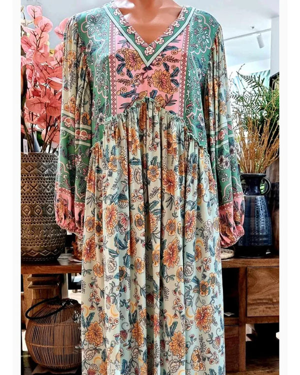 PASTEL boho maxi